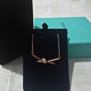 Tiffany & Co. 18K Rose Gold Pavé Diamond Necklace